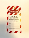 Tagout Anhänger Englisch