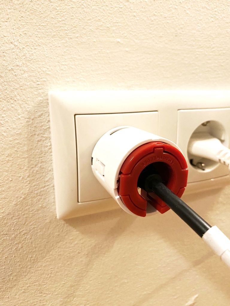 Ausziehsicherung für SCHUKO-Stecker