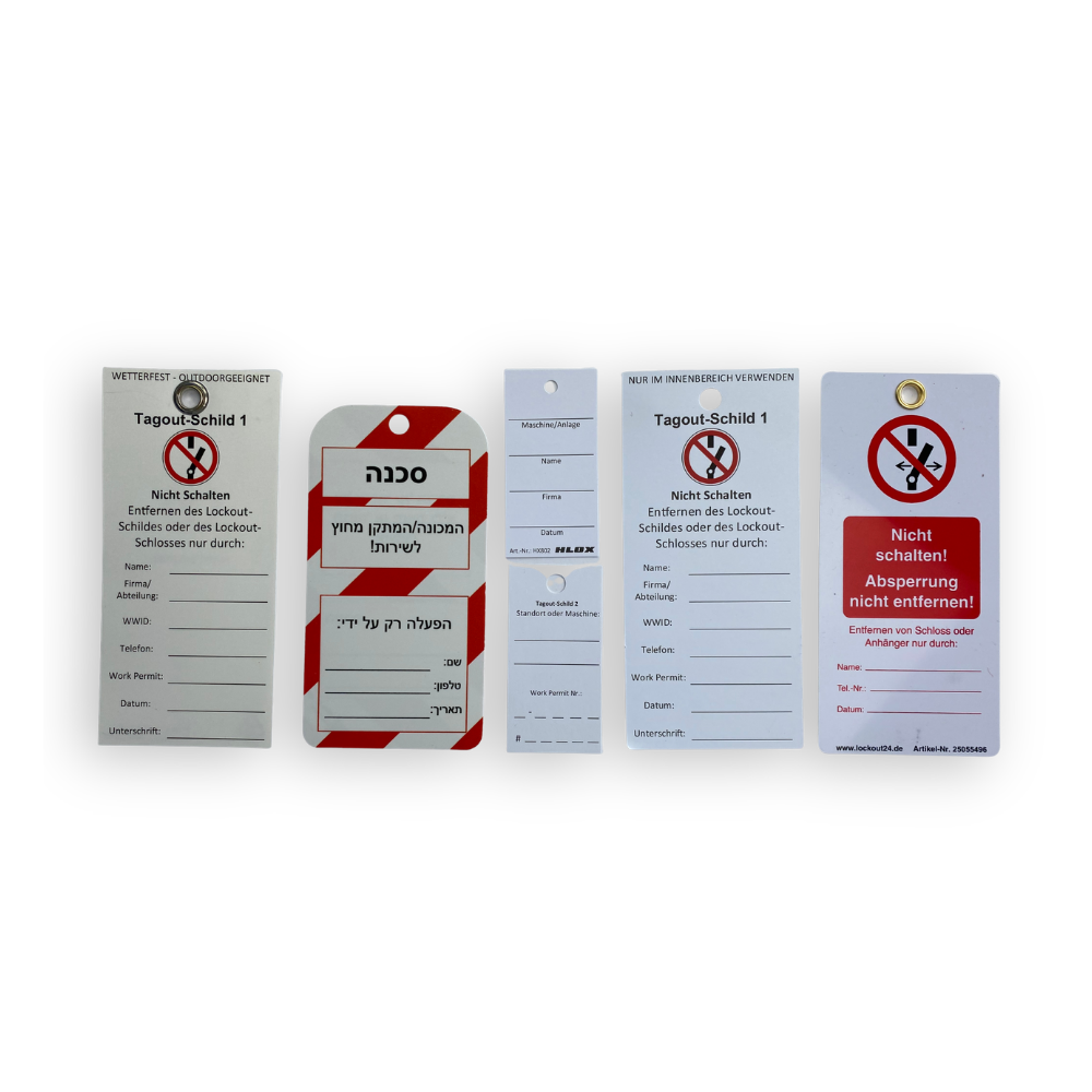 [HX883] Tagoutanhänger im individuellen Design