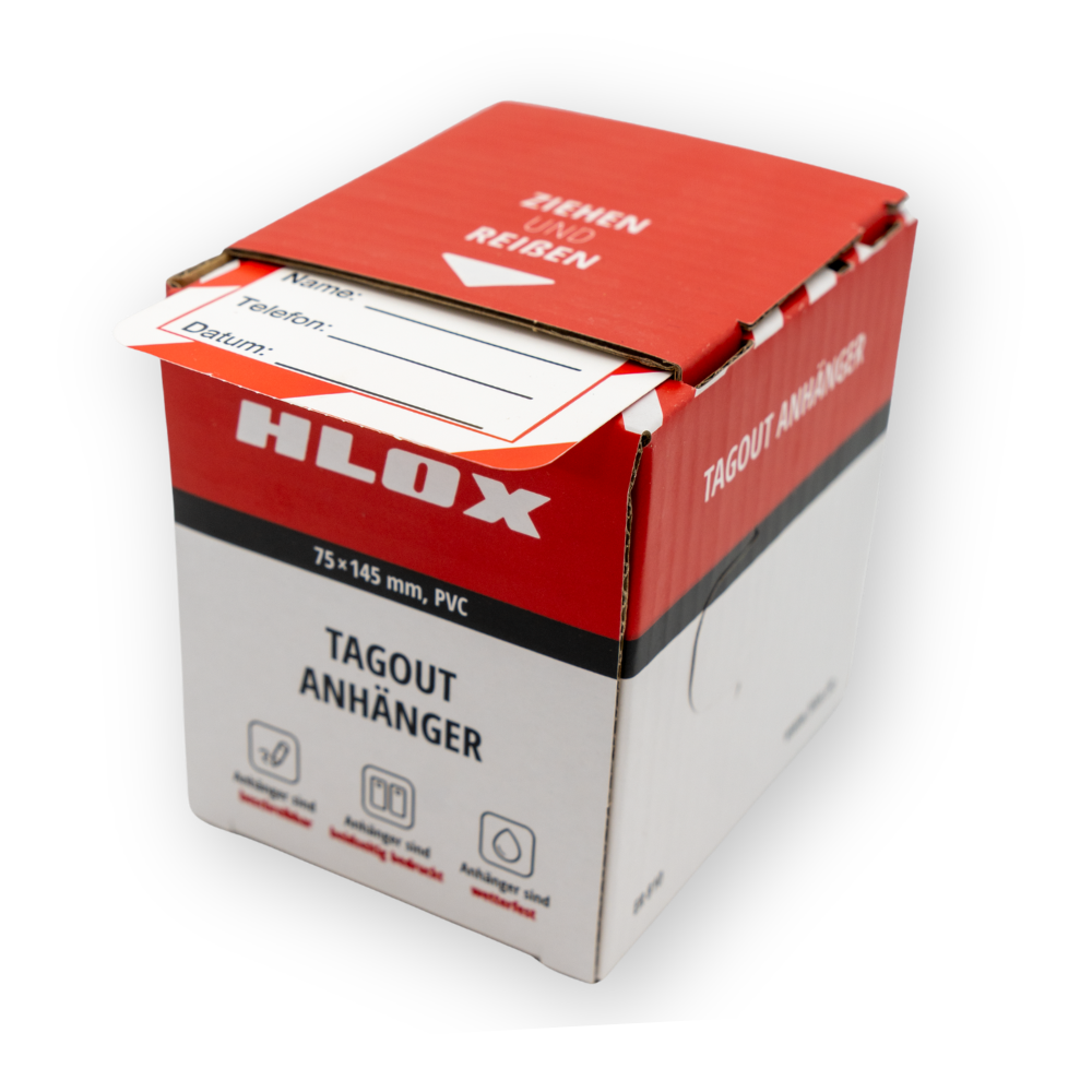 [ER810] 200er Pack Tagoutanhänger