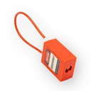 Security lock, steel cable 18 cm