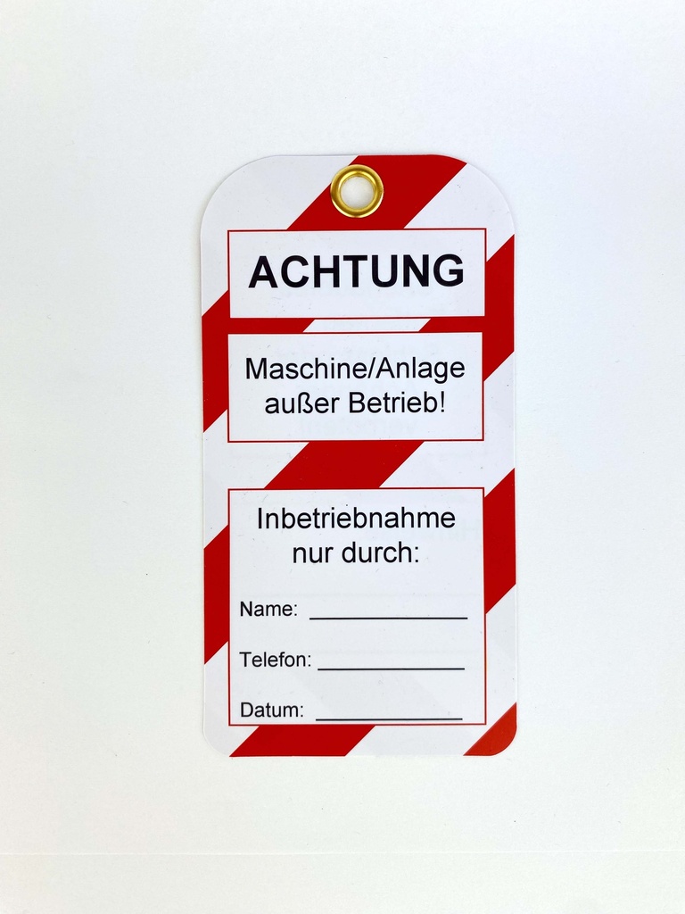 [ER800] Tagout Anhänger