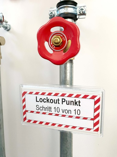 [WH510] Lockoutpunktkennzeichnung für Rohre